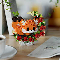 Конструктор блоковий дитячий лисиця на місяці