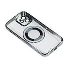 Магнітний чохол XON PhoneCase Magnetic для iPhone 12 (PCMC1112100G 8130) Сірий/Прозорий, фото 5