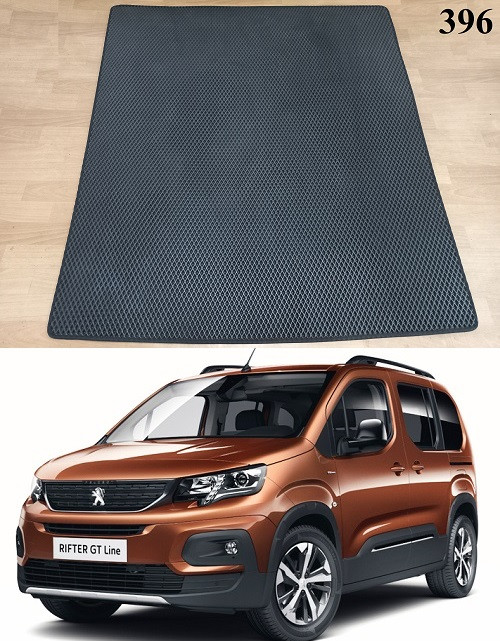 Килимок ЕВА в багажник Peugeot Rifter '18-, довга база L2