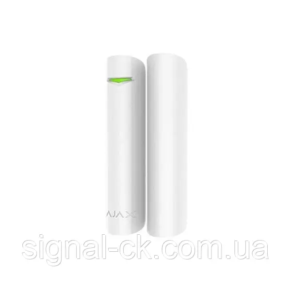 Бездротовий датчик відчинення дверей/вікон Ajax DoorProtect Plus (8EU) ASP white з сенсором удару та нахилу
