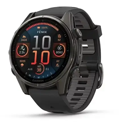 Garmin Fenix 8 смарт-годинник Amoled 43 мм Sapphire Carbon Grey Titanium 010-02903-21, фото 1
