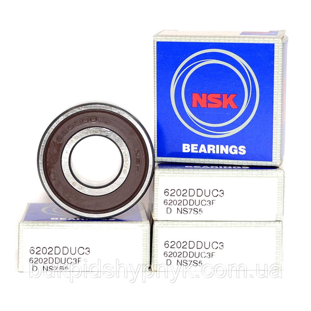 Підшипники на електросамокат Like Bike Duo NSK 6202 2RS (4 шт) (6202 DDU)(180202) (15x35x11), фото 1