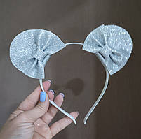 Вушка мишки на обручі Обруч з вушками Вуха мишеня Мишка Ушки мышки ,є дитячі і дорослі розміри, Вушка Обруч