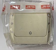 Вимикач 1-й прохідний EL-BI ZIRVE крем