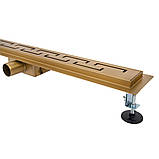 Душовий трап ITAL IT02-FT18/700, 700 мм, нержавіюча сталь, Brushed GOLD, фото 2