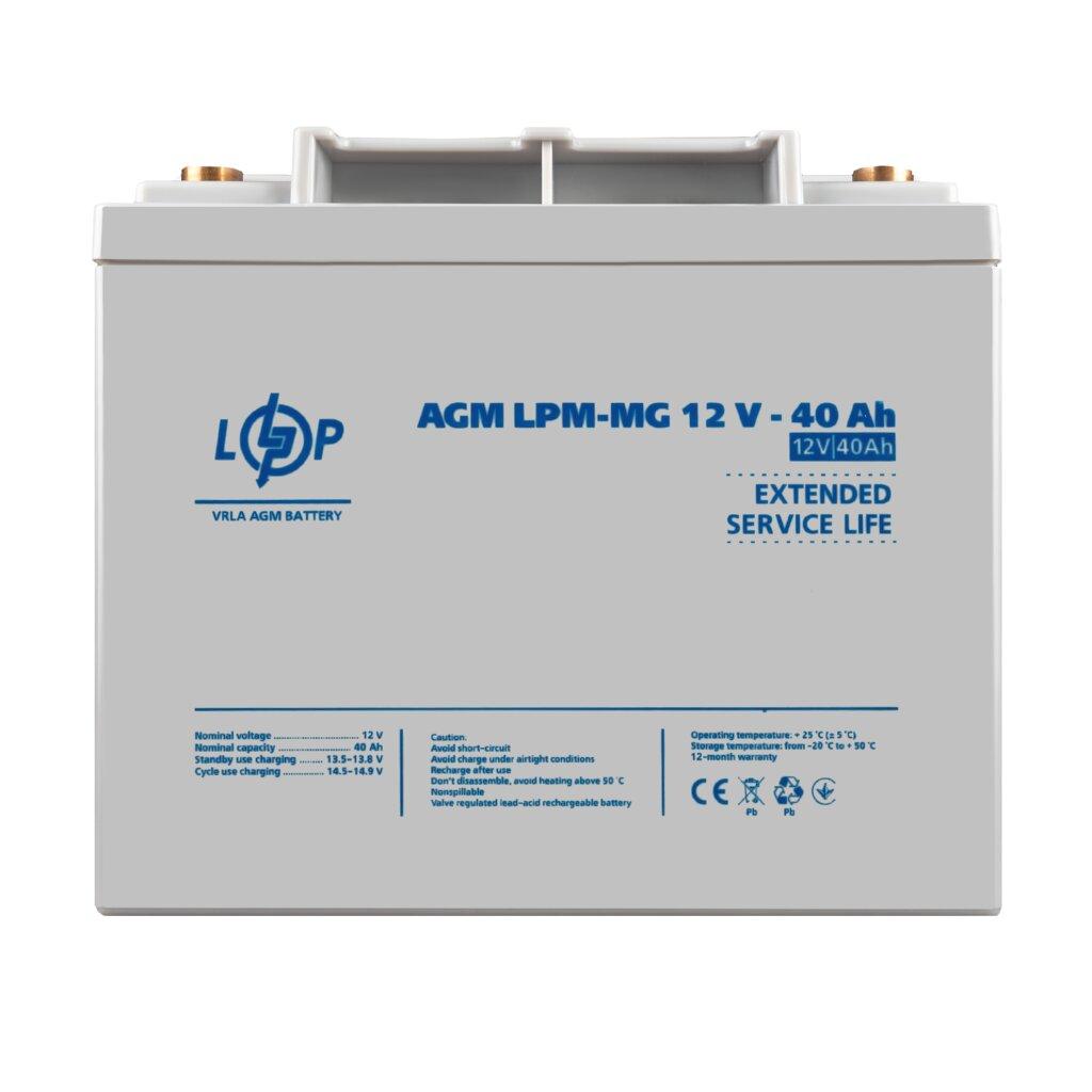 Акумулятор мультигелевий LPM-MG 12V - 40 Ah, фото 1