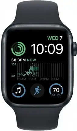 Apple Watch SE 2 GPS 40mm Midnight Aluminium Case Midnight Sport Band MNJT3, фото 1