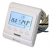 Терморегулятор програматор Сastle E51.716 БІЛИЙ/ СЛОНОВА КІСТКА/ ЧОРНИЙ/ ЧОРНИЙ МАТОВИЙ два датчика, фото 2