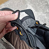 Термо-кросівки чоловічі зимові плащівка коричневі, фото 2