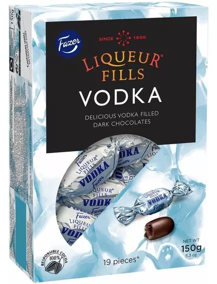 Шоколадні цукерки з горілкою Liqueur Fills, 150 г