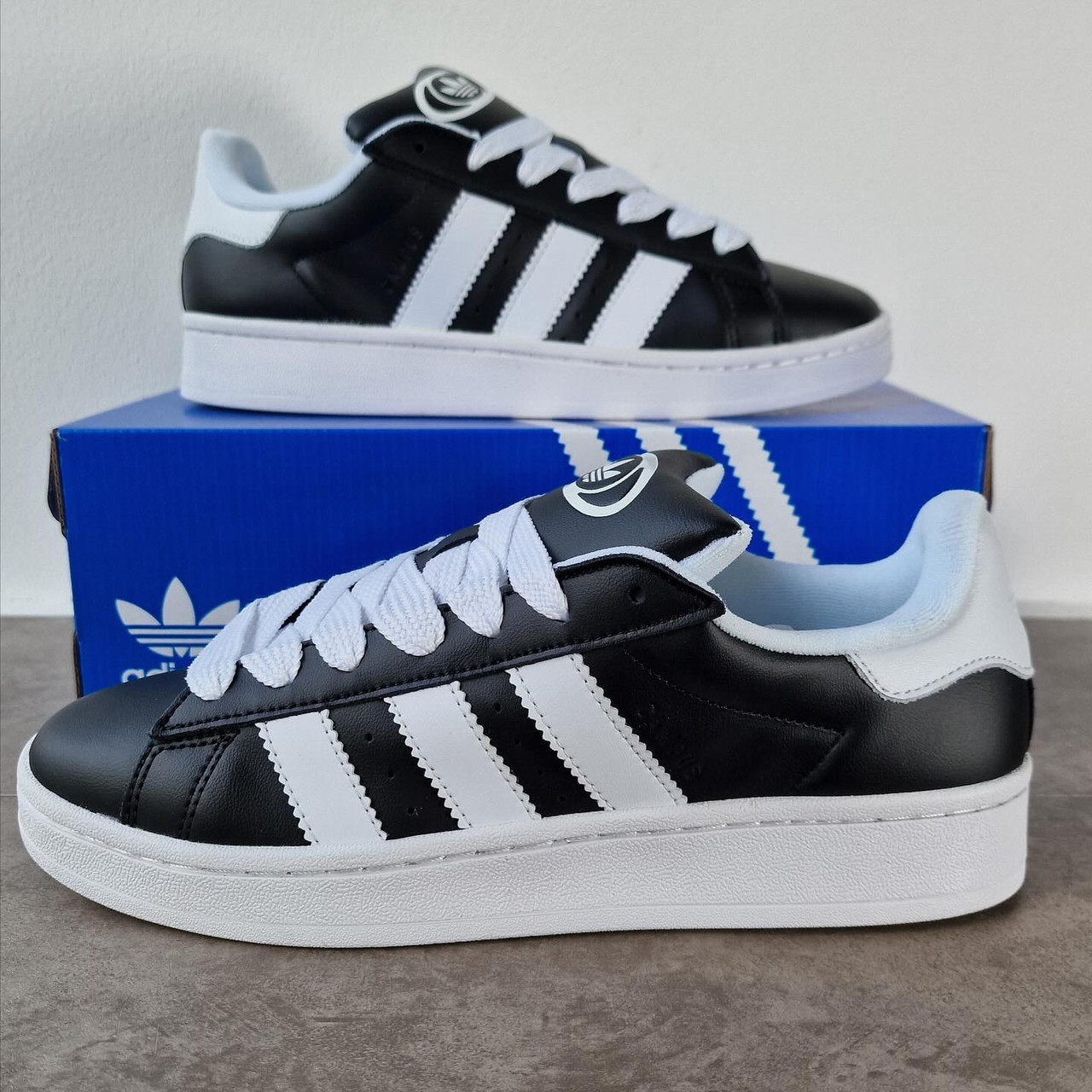 Кросівки демісезонні чоловічі Adidas Campus шкіряні, фото 1