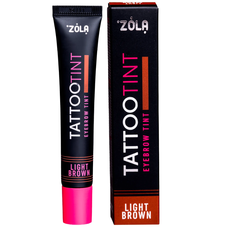 Zola Фарба Tattoo Tint для брів та вій Light-Brown, 15 мл