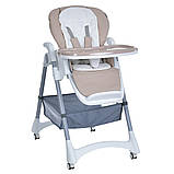 Стілець для годування El Camino STEADY ME 1177 Cream Beige Бежевий, фото 2