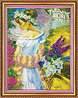 Набір для вишивання  на натуральному художньому холсті: Променад