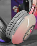 Навушники бездротові накладні з RGB-підсвіткою Hello Kitty PG-706H, фото 4