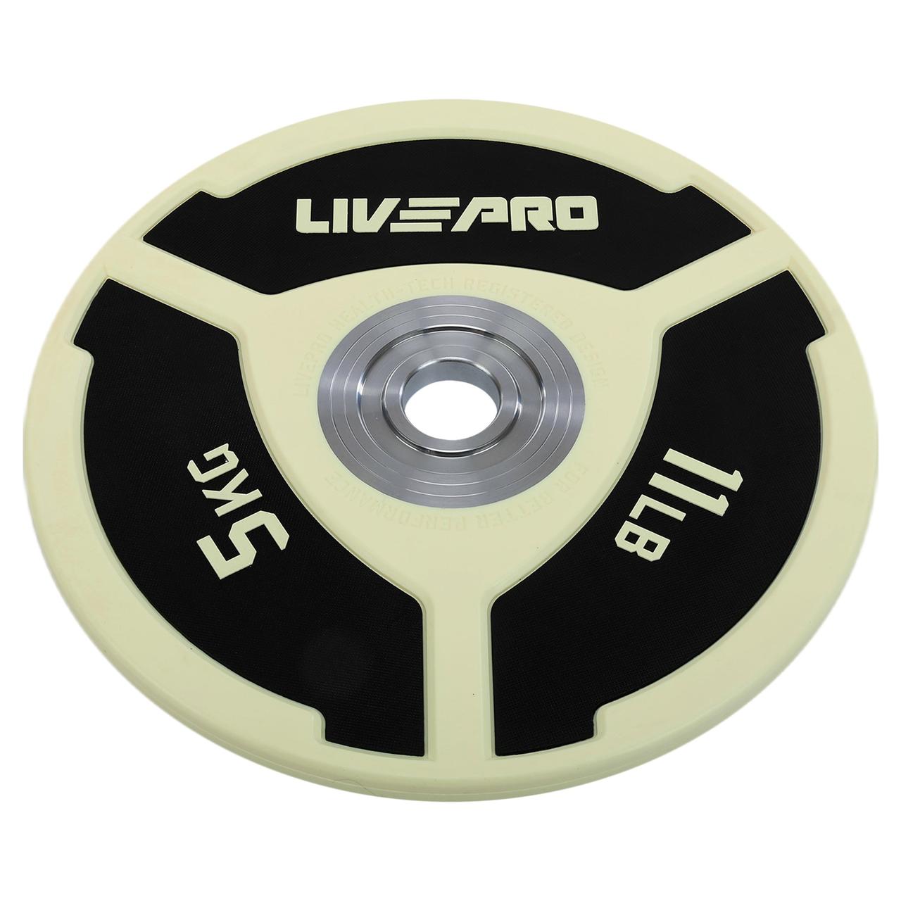 Бамперні диски для кросфіту поліуретанові Bumper Plates LiveUp LP8027-5 1 х 5 кг