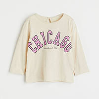 Дитяча кофта реглан лонгслів H&M на дівчинку р.98