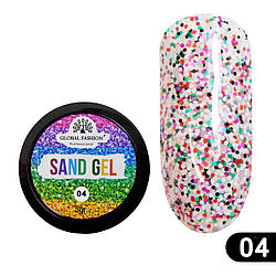 Гель-фарба Global Fashion Sand Gel 04, 5 г