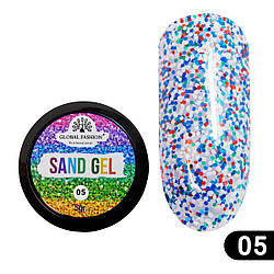 Гель-фарба Global Fashion Sand Gel 05, 5 г