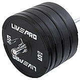 Бамперні диски для кросфіту гумові Bumper Plates LiveUp LP8331-15 1 шт х 15 кг, фото 6