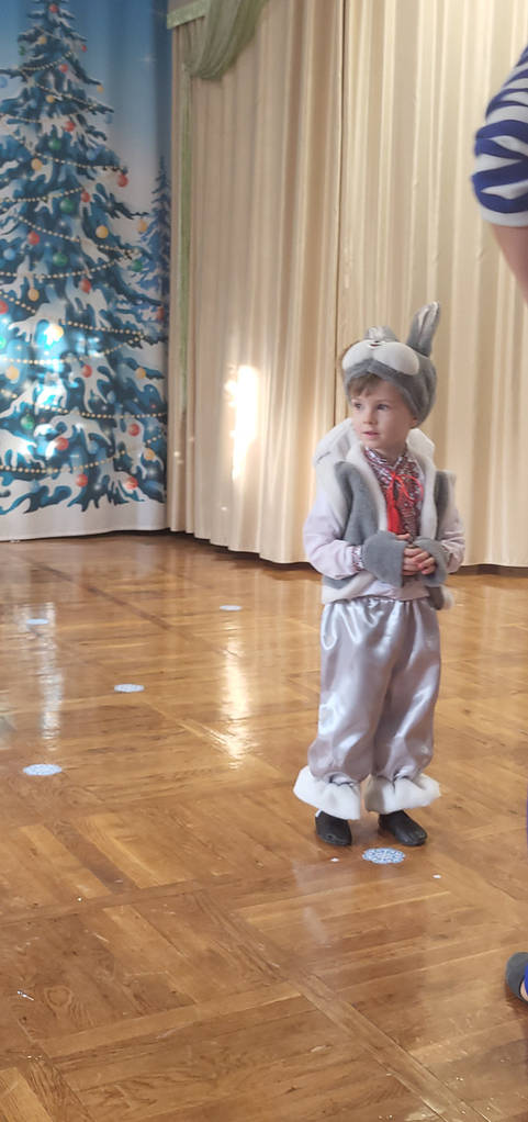 Новорічний костюм Зайчика Сірого для хлопчиків 3,4,5,6 років Дитячий костюм Зайчик Сіренький 353 - фото покупців 1