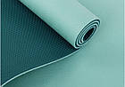 Екологічний килимок для йоги Bodhi Lotus Pro 183x60x0.6 см бірюзовий, фото 9