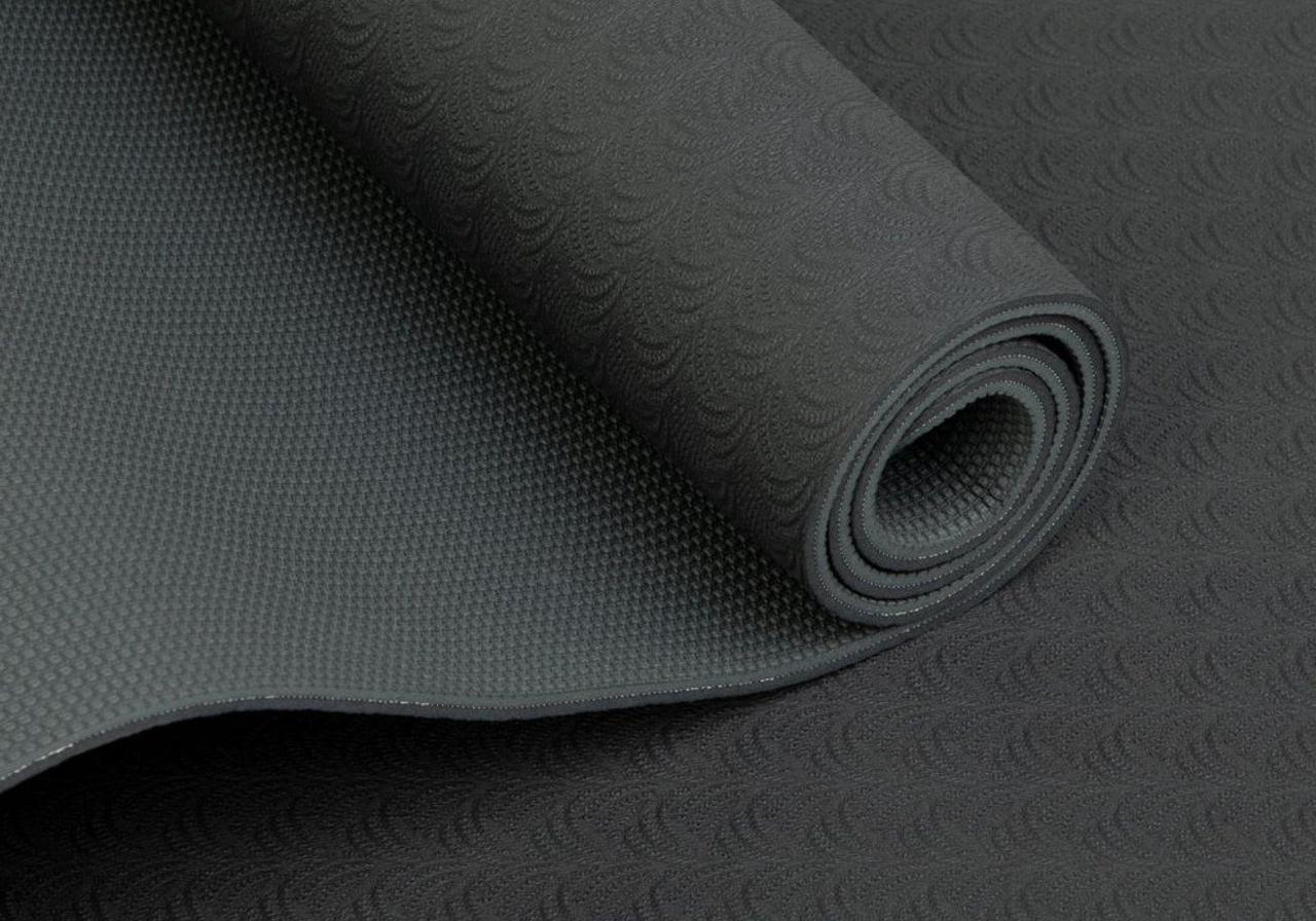 Екологічний килимок для йоги Bodhi Lotus Pro 183x60x0.6 см чорний