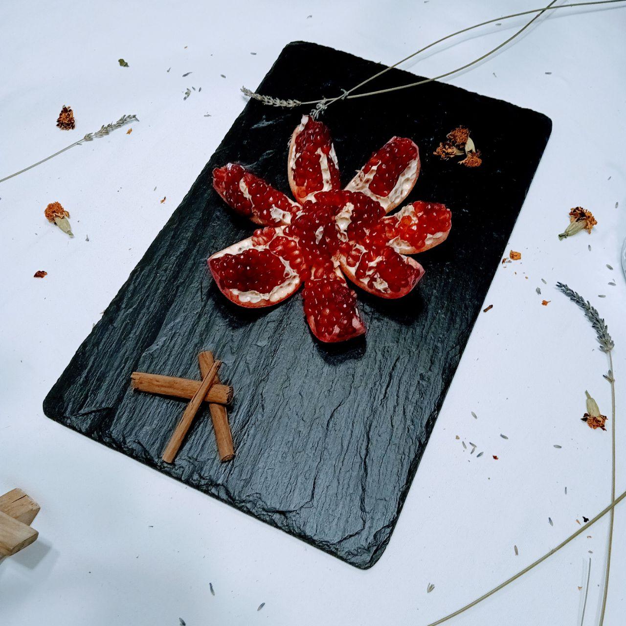 Блюдо для подачі 39,5*22 см; сланець, фото 1