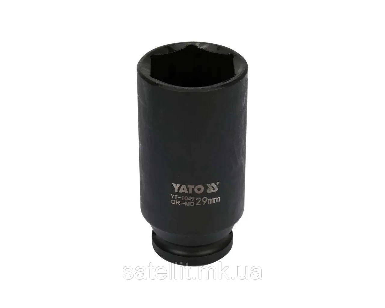 Головка 1/2" 29 мм YATO 6-гр L-72 мм ударна, YT-1049