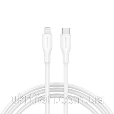 Оригінал! Дата кабель USB-C to Lightning 1.0m CLNM60 C-L 60W MFI Silicon White Canyon (CNS-CLNM60SC10W) - Вища Якість!, фото 1