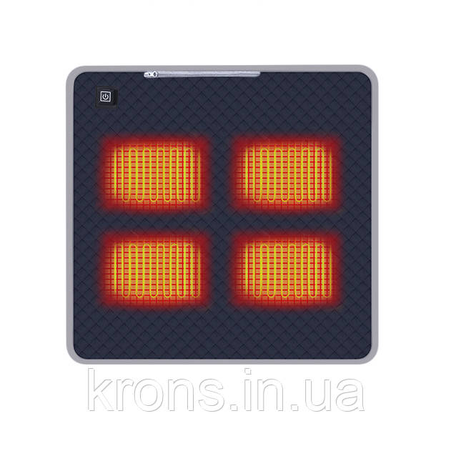 Накидка на крісло з підігрівом 45*45 см USB Blue Електрогрілка, електрична грілка, фото 1