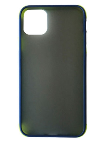 Чохол для iPhone 11 - GLADIATOR Matte Case, Blue+Lime Green
