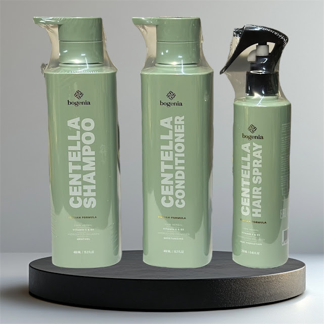 Набір для волосся Centella Bogenia (шампунь, кондиціонер спрей-термозахист), фото 1