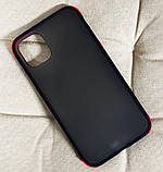 Чохол для iPhone 11 - GLADIATOR Matte Case, Black+Red, фото 3