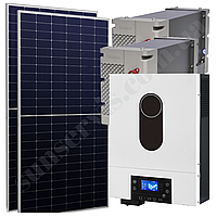 3кВт сонячна станція з ФЕМ 0,8 кВт АКБ гель 24В з резервом 1,9 кВт*год МРРТ контролер