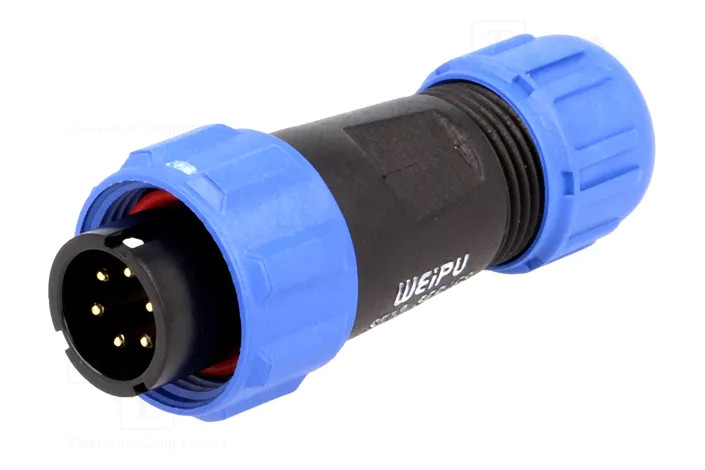 Конектори WEIPU SP1310/P6 6pin тато IP68 - 50 шт в пакуванні amc, фото 1
