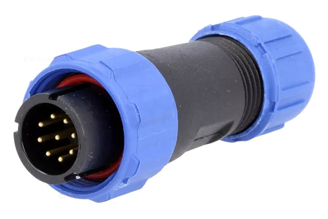 Конектори WEIPU SP1310/P9 9pin тато IP68 - 50 шт в пакуванні amc, фото 1