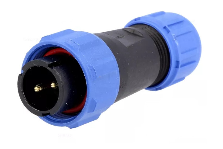 Конектор WEIPU SP1310/P2 2pin тато IP68, фото 1