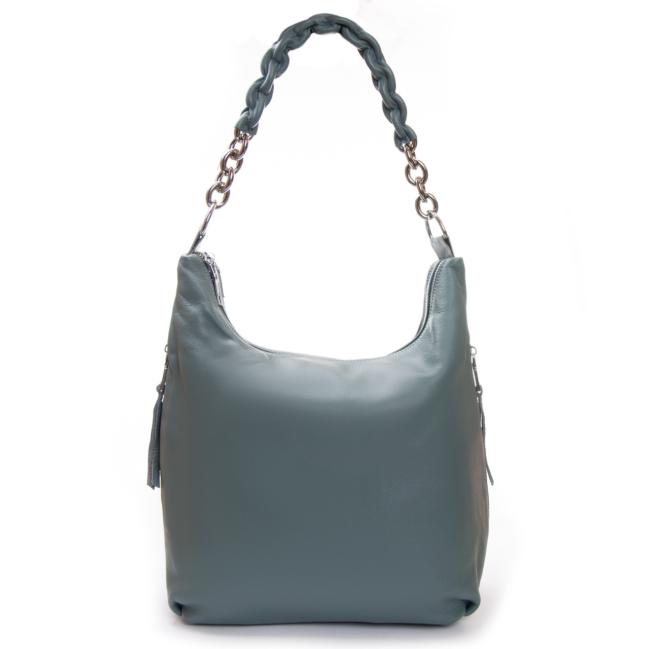 Сумка жіноча шкіряна на ланцюжку ALEX RAI 8087-9 l.green, фото 1