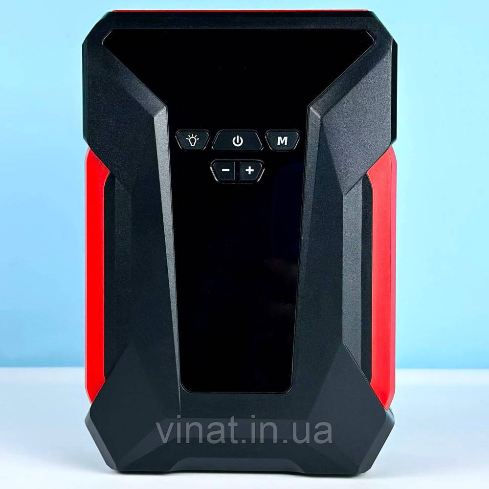 Автомобільний пуско-зарядний пристрій Бустер із насосом Jump Starter J16 Led екран 39800mah USB+Type-C