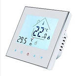 Терморегулятор програматор Castle AC605H WI-FI БІЛИЙ/ ЧОРНИЙ, фото 4