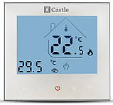 Терморегулятор програматор Castle AC605H WI-FI БІЛИЙ/ ЧОРНИЙ, фото 2