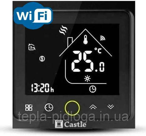 Терморегулятор програматор Castle AC603H VAB WI-FI ЧОРНИЙ, фото 1