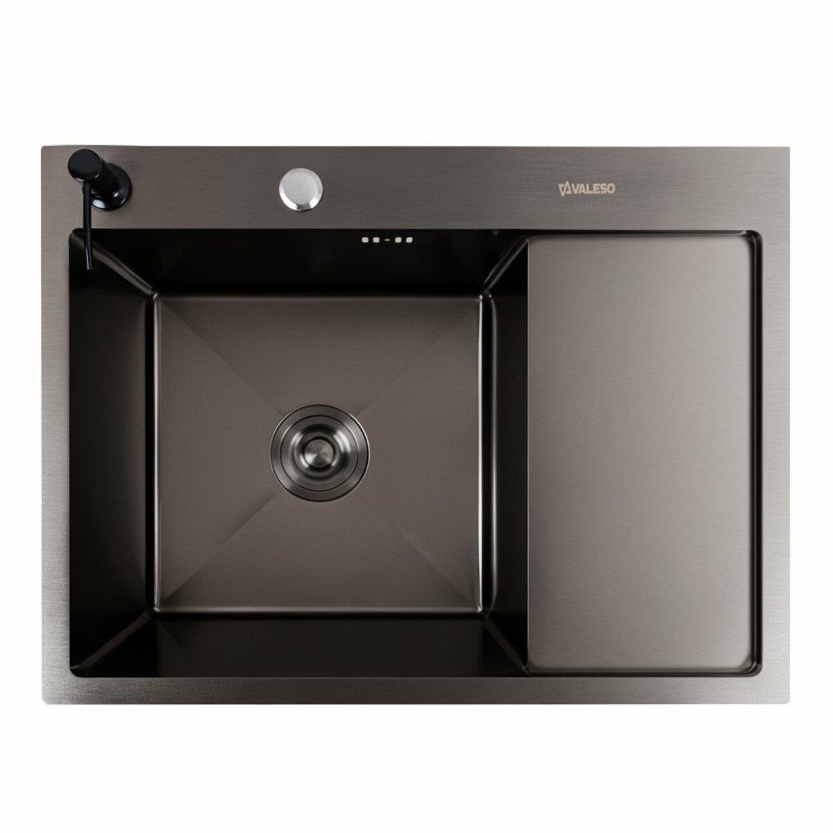 Кухонна мийка Valeso Handmade CM 6550 L PVD чорна 3.0/0.8