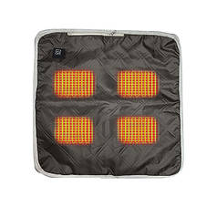 Накидка на крісло Lesko 702 45*45 см USB Dark Gray з підігрівом