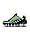 Чоловічі шкіряні текстиль кросівки Nike Shox TL White Black Green, кеди Найк шкіра текстиль. Чоловіче взуття, фото 6