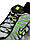 Чоловічі шкіряні текстиль кросівки Nike Shox TL White Black Green, кеди Найк шкіра текстиль. Чоловіче взуття, фото 9