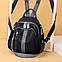 Жіночий рюкзак - сумка екошкіра 2007 black, фото 8
