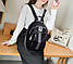 Жіночий рюкзак - сумка екошкіра 2007 black, фото 9
