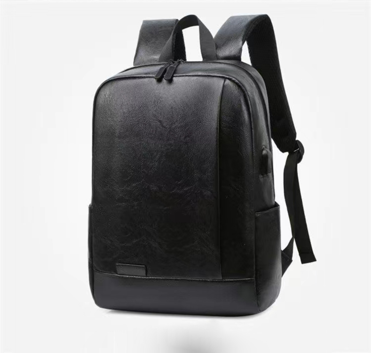Рюкзак міський еко шкіра USB Black 1287